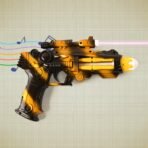 TTG LED Laser Gun Toy ?? Battery Operated Space Blaster with Flashing Lights & Sound (1 Set)