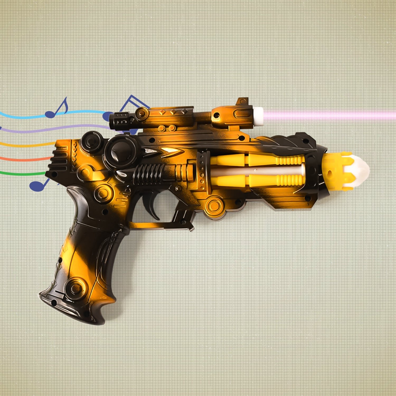01_129e2377-2b25-497e-a400-4b9bbce1df72.jpg TTG LED Laser Gun Toy ?? Battery Operated Space Blaster with Flashing Lights & Sound (1 Set) - Image 1