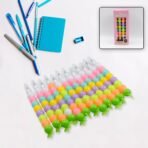 Stylish Pearls Gel Pen Set ? Multicolor Moti Design | Smooth Writing Non-Breaking Plastic Pen | Fancy Designer Pens for Kids, School & Office (12 Pc Set) - Image 5