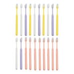 Plastic Toothbrush With Plastic Round Box (20 pcs Set)