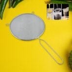 Big Stainless Steel Mesh Strainer with Long Handle | Oil Skimmer, Food Sieve & Deep Fry Filter for Kitchen (1 Piece) - Image 3