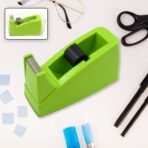 Plastic Tape Dispenser with Cutter - Desktop Heavy Duty | Non-Slip Weighted Base for Office, School & Home Use | Stationery & Packaging - Image 4