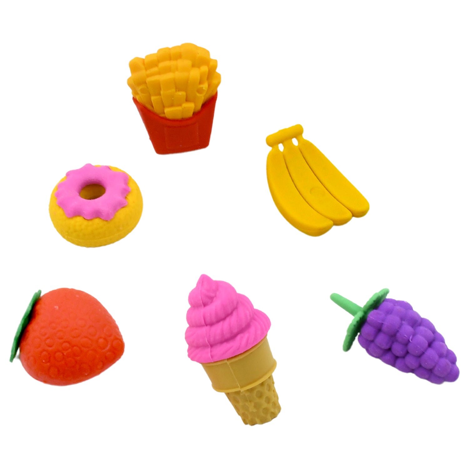 02_cd10dbf1-cd33-4872-9876-37b0fbe61fad_1500x1500.jpg 3D Food Erasers Set ? Fun & Colorful Novelty Erasers for Birthday Gifts & School Prizes - Image 1