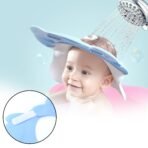 Baby Silicone Shower Cap Adjustable Bath Visor for Infants Toddlers (1 Pc Small) Eye Ear Protection Hat for Tear-Free Shampoo Time - Image 4