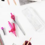 Student Geometry Compass Set (4-in-1) ? Compact Math Tool Kit for Drawing & Measuring - Image 2