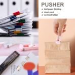 Portable Paper Clamp Dispenser Set | Handheld Fast Paper Fastener & Clip Loader | Reusable Clam Clip System for Office & Home - Image 3