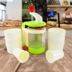 Multi-Function Spiral Potato Twister & Snack Maker Machine ? Manual Spiral Cutter for Potatoes, Veggies & Snacks | 1 Set - Image 3