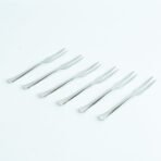 6-in-1 Stainless Steel Fruit Fork Set ?Reusable Picks for Fruits, Cakes Snacks Ideal for Parties Home Use