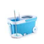 Spin Mop with Bigger Wheels and Plastic Auto Fold Handle for 360 Degree Cleaning - Image 4