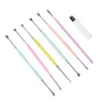 7-Piece Stainless Steel Earwax Removal Kit with Spiral and Spring Design