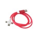 Fast 3-in-1 Charging Cable with LED Light Universal Lightning, UHE-C, and Micro USB Charger