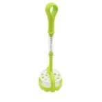 Multi-Functional One-Handed Plastic Manual Mashed Potatoes Masher Comfort Grip, Stainless Steel Spring Design (1 Pc)