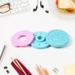 Biscuit Shape Eraser with Unique Designs Fun Patterns better for School, Office, and Art Projects (1 Pc) - Image 4