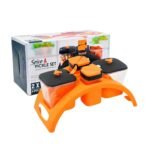 Spice Pickle Set Durable, Multi-Compartment Storage Set for Safely Storing Spices, Pickles, and Condiments with Easy Access