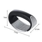 Stainless Steel Garlic Press and Crusher Effortlessly Mince Garlic in Seconds, Quick, and Easy to Use for Convenient Kitchen Prep Single Pack - Image 2