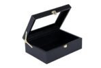 Presents Black Storage Box with Transparent Lid ? Multipurpose Organizer Case with Gold Lock for Jewelry, Watches, Accessories, Keepsakes & Gifts - Image 6