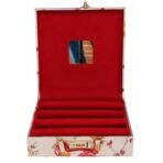 Velvet Bangle Box for Women ? Jewelry Storage Organizer with Compartments | Bridal Bangle Case for Wedding & Travel | Traditional Indian Bangle Holder Box(4 rod ) - Image 5