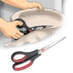 Stainless Steel Pizza Cutter Scissors Plastic Handle with Removable Spatula - Image 3