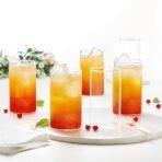 Heavy unbreakable Stylish Plastic Clear look fully Transparent Glasses Set 330ml (6pcs) - Image 3