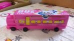 Double Decker Magic Bus Compass Layer Metal Box with Movable Wheels | Novelty Bus Stationery Case & Pencil Box for Children's Birthday Party - Image 3