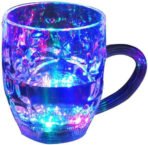 LED Glass Cup with Colors Changing LED Design for Fun, Interactive Drinking Experience, for Parties and Special Occasions